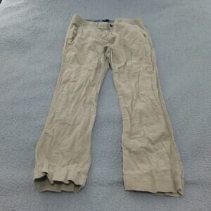 Banana Republic Pants Mens 35x30 Beige Linen Blend Chino Preppy Casual Straight